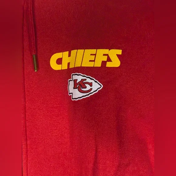 Fanatics Mens Large Chiefs Red Zip Up Jacket Hooded - Picture 3 of 10